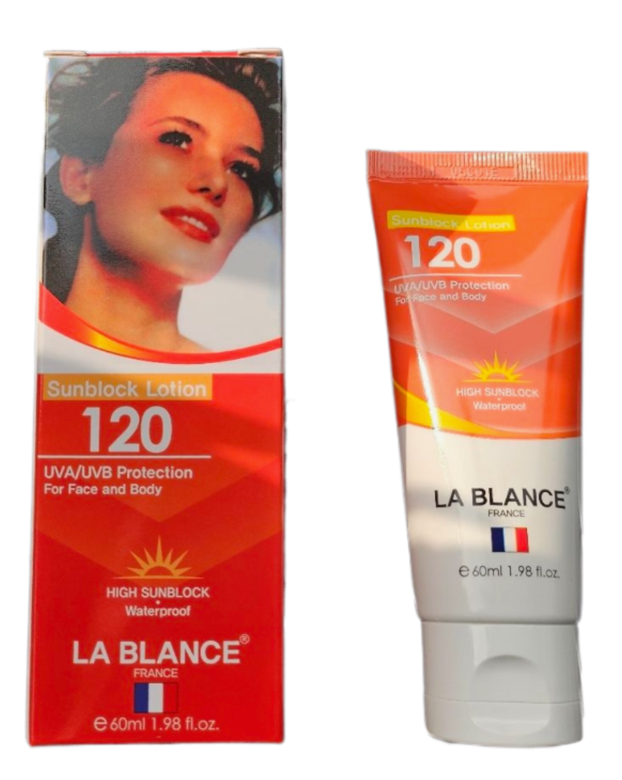 Sunblock Lotion, 120 UVA/UVB Protection for Face and Body